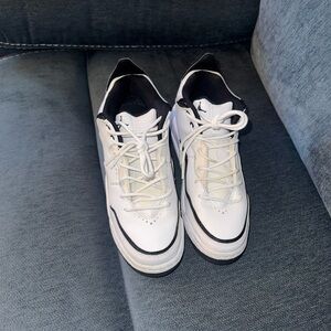 Jordan White and Black Sneakers